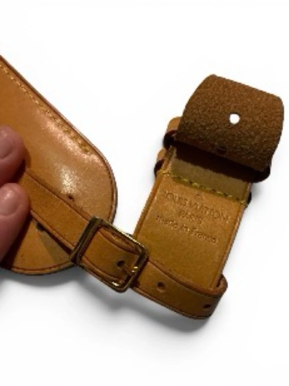 Authentic Louis Vuitton Poignet/Luggage Tag Set EUC